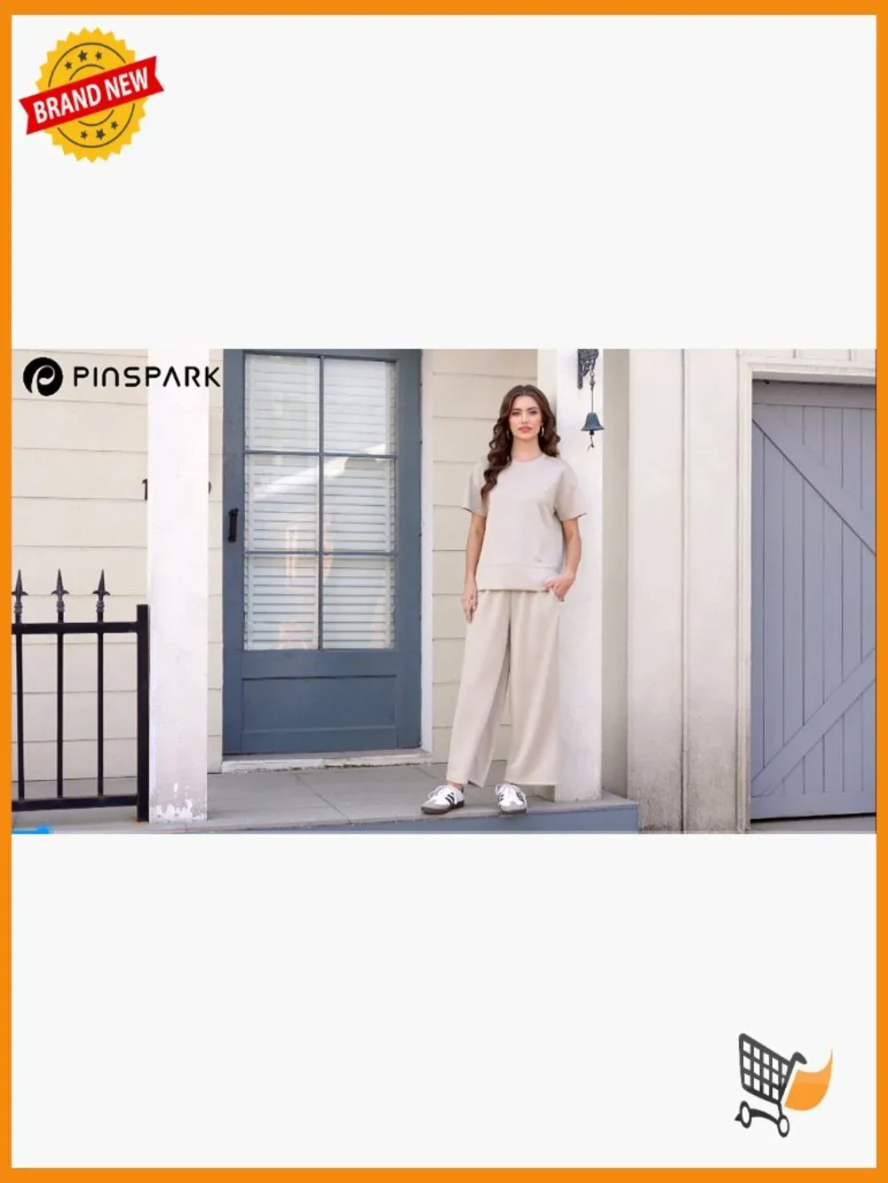 Matching Lounge Set Women 2 Piece Short Sleeve Wide Leg Pants Tracksuit Summer